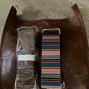 Ahdorned Crossbody Bag With 2 Straps